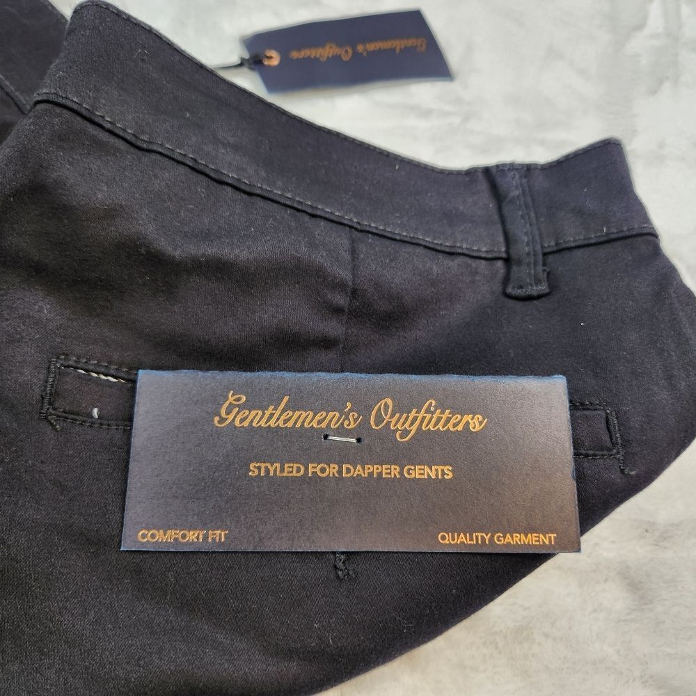 NWT Gentlemen's Outfitters Black Stretch Pants Sz 40x32 - Picture 9 of 9